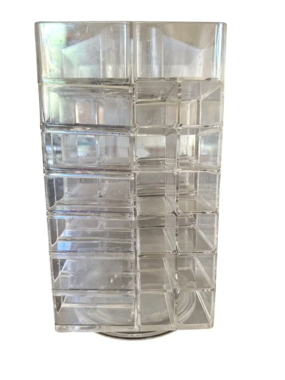 Clear Acrylic Rotating Organizer For Makeup Beauty Tools & Chaos Management